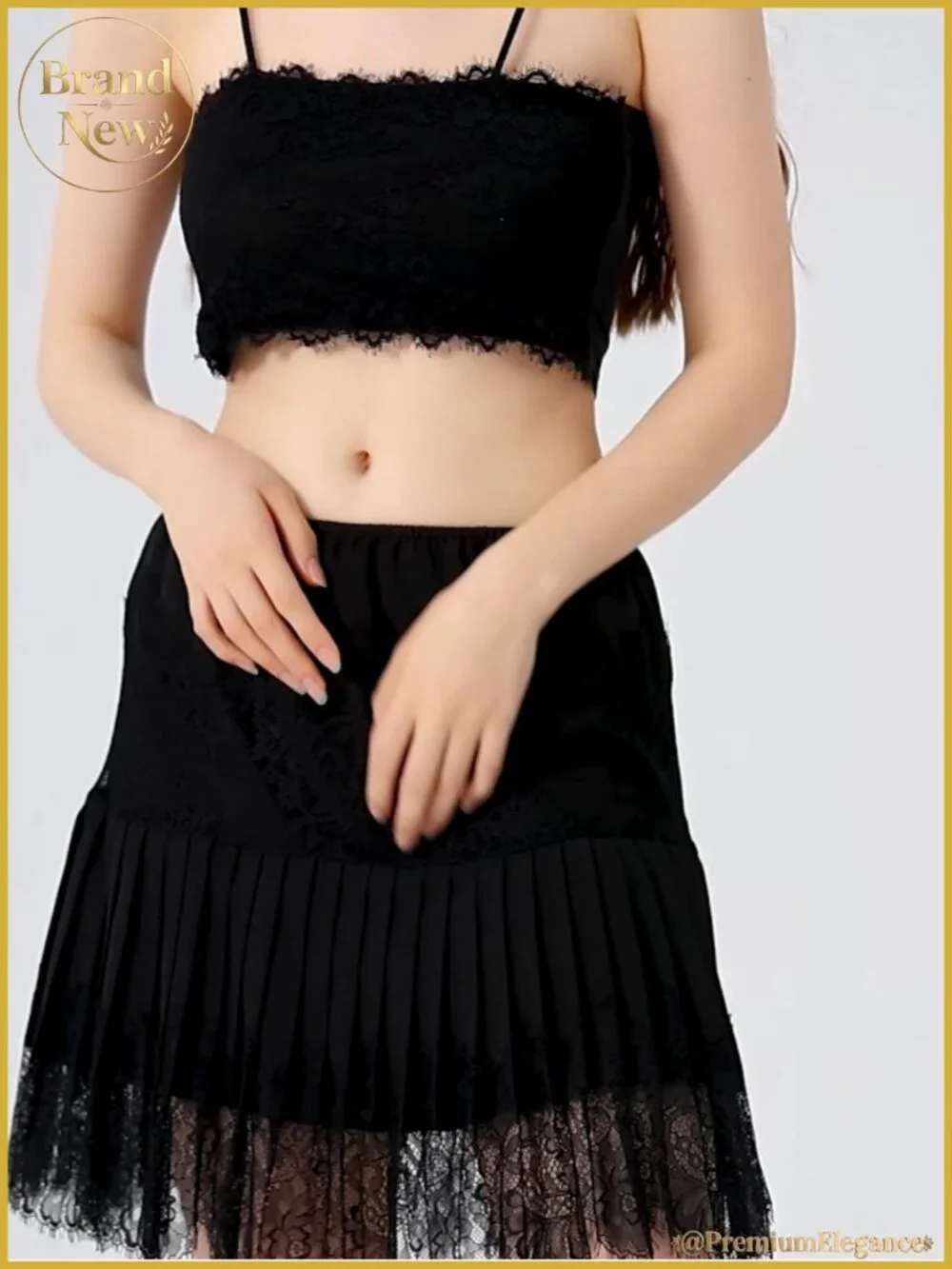 Women Lace Mini Skirt Low Rise Half Slip Ruffle Layered Flowy Y2K Short Skirt
